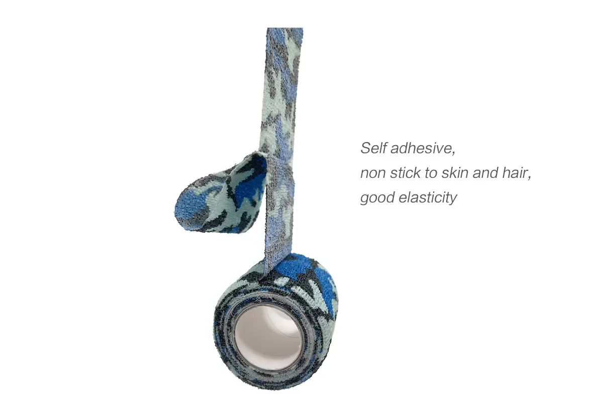 1/6 stücke Elastische Wrap Band Armee Klebstoff Outdoor Jagd Camouflage Band Wasserdichte Wrap Langlebige Selbstklebende Elastische Bandage – Detail 6