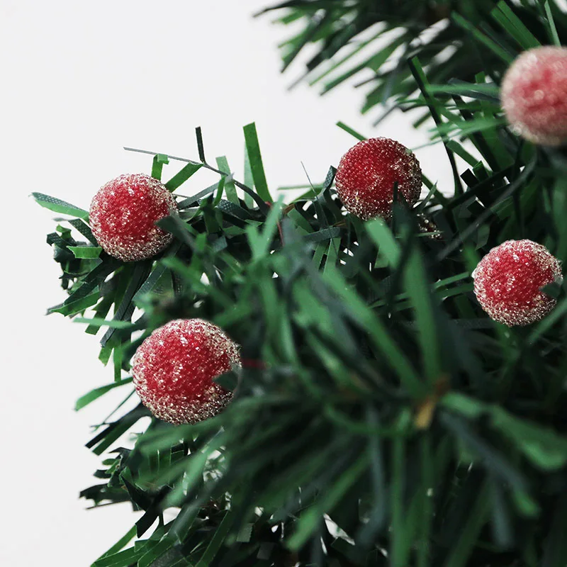 (50Pcs/pack)6cm Christmas Tree Crystal Berry Single Artificial Fruit Decoration Christmas Accessories Party DIY Christmas Gift