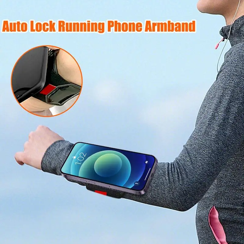 Phone Armband Case Outdoor Sports Armband Case Phone Holder 360 Degree Four Point Flexible Rotation System Anti Fall Protection