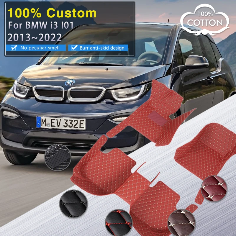 Автомобильные коврики для BMW I3 I01 2013 ~ 2022 роскошный кожаный коврик автомобильный