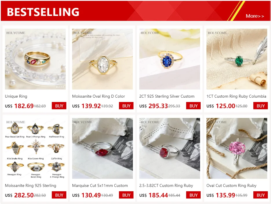 Moissanit-Ring, ovaler Schliff, 925er Sterlingsilber, Farbe D, 7 x 10 mm, VVS1, Luxusschmuck für Frauen, Verlobung, Hochzeit, Party, Geschenke – Detail 1