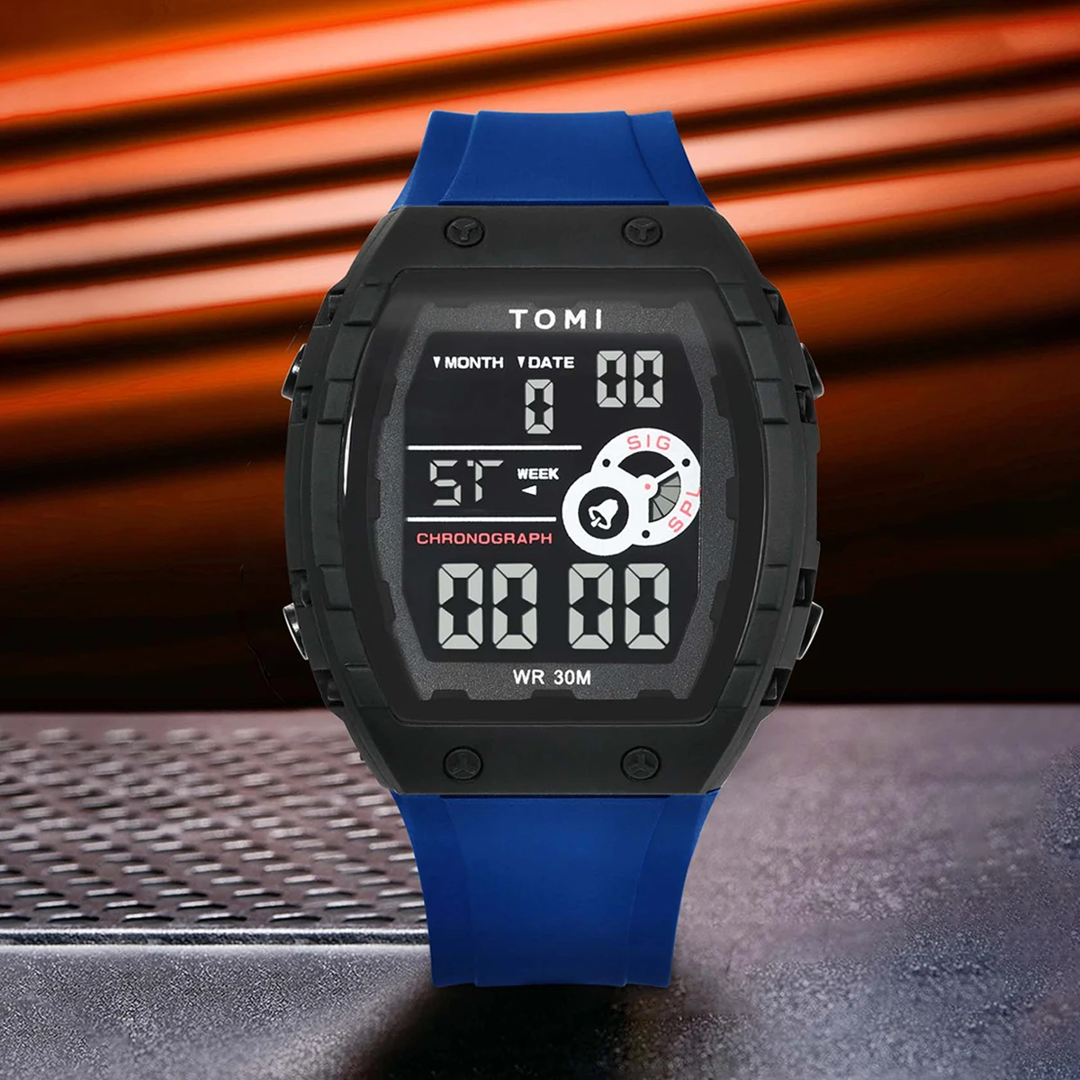 Fashionable Tomi Digital Watches TOMI Men's Sports Multi