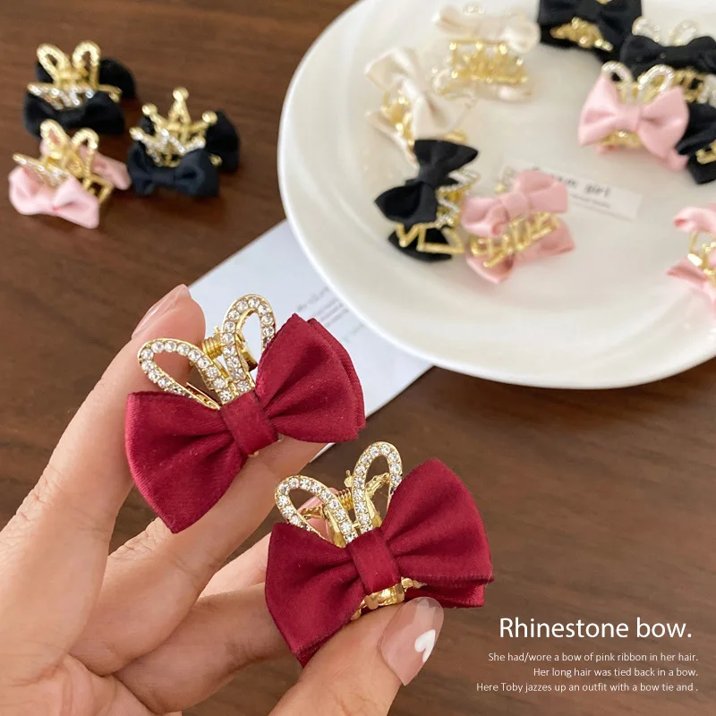 

New children's stereoscopic bunny ear bow hair clip Girl Princess cute side bangs clip small grab clip