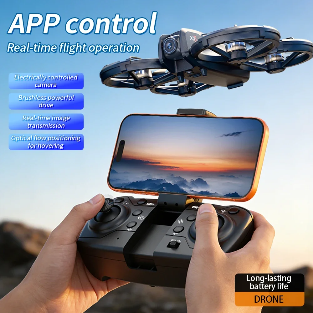 Drone Selfie Tascabile Doppia Fotocamera HD Pieghevole 360° - XJ3