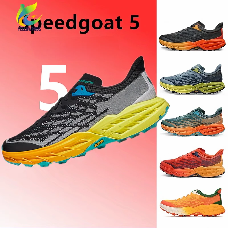 

YELLOWPODS Speedgoat 5 Running Shoes for Mwn Women Runners Shoes Outdoor Jogging Walking Marathon Gym Sport Casual Sneakers