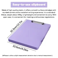 Clipboards with Storage, Plastic Storage Clipboard with Low Profile Clip, Binder Clipboard Folder Side-Opening,Office Supplies 3