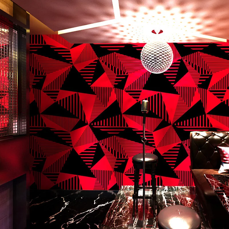 KTV wallpaper Concert Hall flash 3D reflective bar theme black and white box Internet cafe background wall |