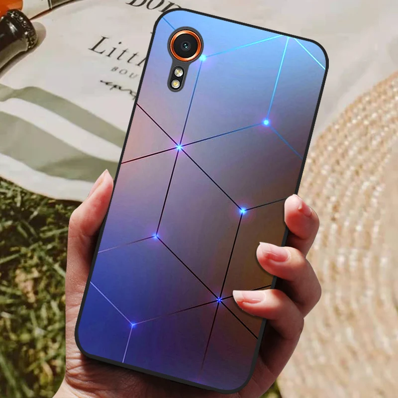 Fashion Painted TPU Silicone Phone Back Cover for Samsung XCover Series