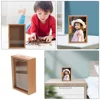 Wood Coin Bank Clear Window Photo Frame Piggy Bank For Adults Money Saving Jar Wooden Box Home Decor Money Boxes 4