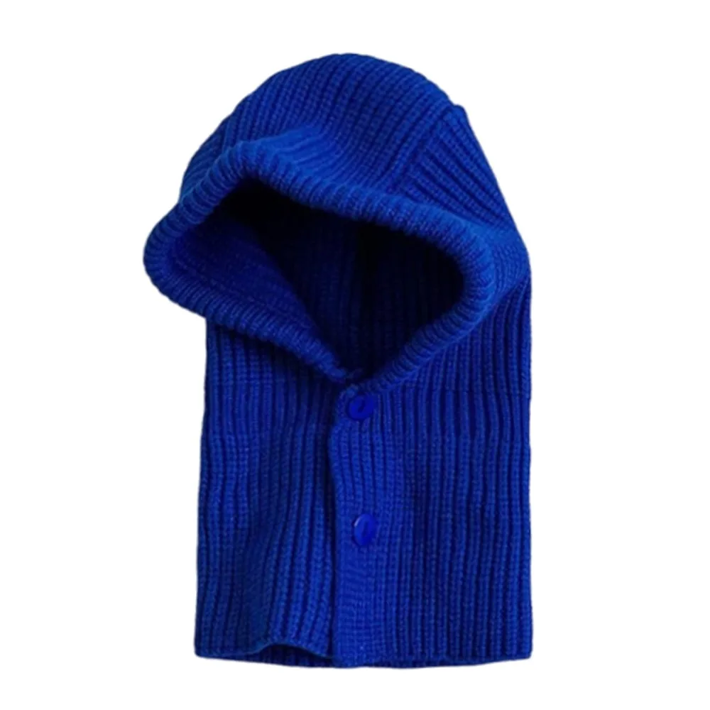 Thick Knitted Unisex Kids Beanie Cap Warm One Piece Hat