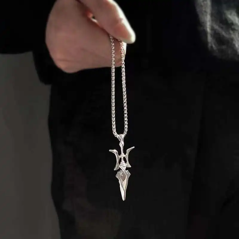 Misa Amane Halberd Pendant Necklace - Anime Cosplay Jewelry Gift