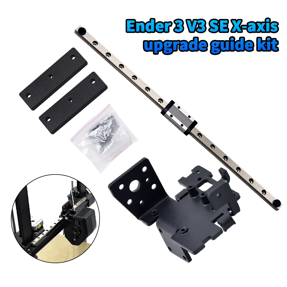 Комплект для модернизации оси Ender 3 V3 SE X, MGN9H 300 мм линейная направляющая рельсовая часть для ender 3 v3 se x Axis, детали для 3D принтера, аксессуары