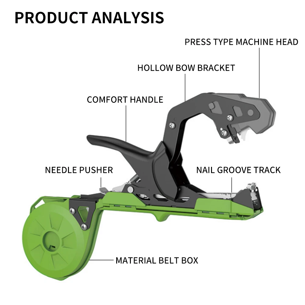 Elbow Large Mouth Agricultural Fruit and Vegetable Hand Tying Binding Machine Tapener Tapes garden binding tool garden binding tools