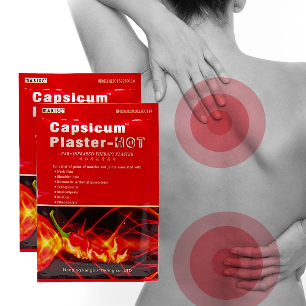 Pepper Pain Plaster Joint Powder Body Massage Plaster Muscle Fatigue Neck Waist Back Ache Shoulder Joint Patches 8/16/24/32Pcs