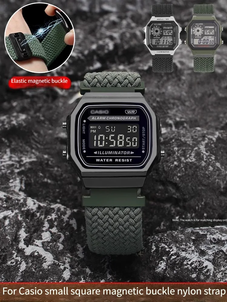 Para Casio A158 A168 f91w AE-1200WHD AE1300 A159/A169 Correa de