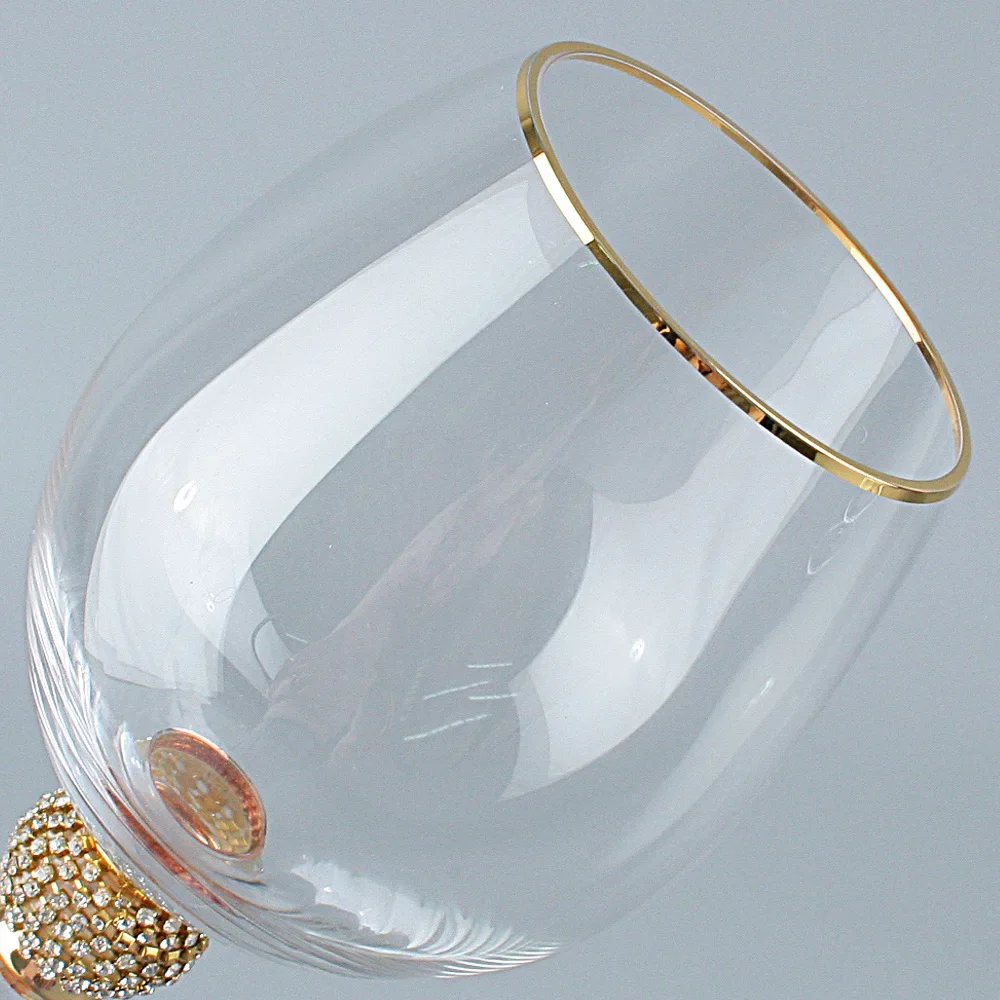 2PCS Crystal Wine Glasses – Red Wine & Champagne Goblets for Wedding, Party, Gift 3