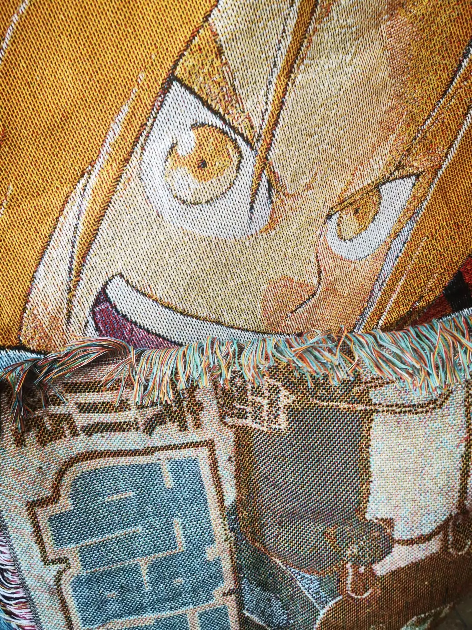 Anime Fullmetal Throw 짠 러그 담요 태피스트리 침대보 야외 캠프 비치 타월 소파 의자 커버 매트 러그 Tassel