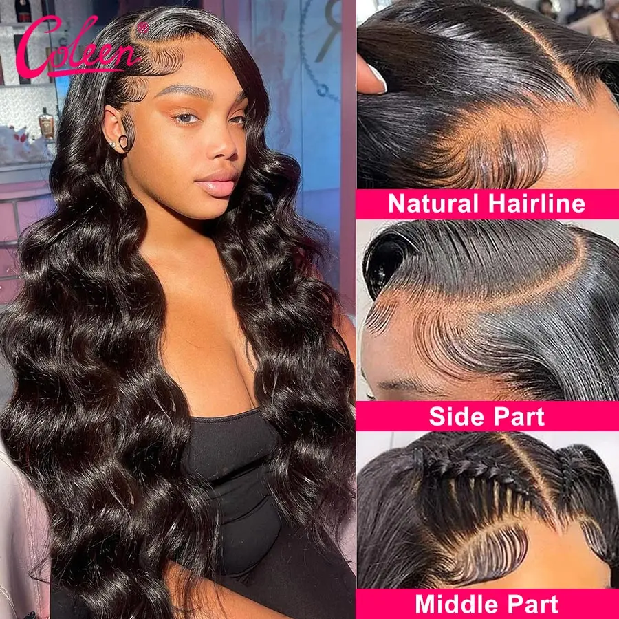 Human Hair Wig Lace Front Wigs Body Wave Lace Frontal Ear To Ear Brazilian Preplucked T part