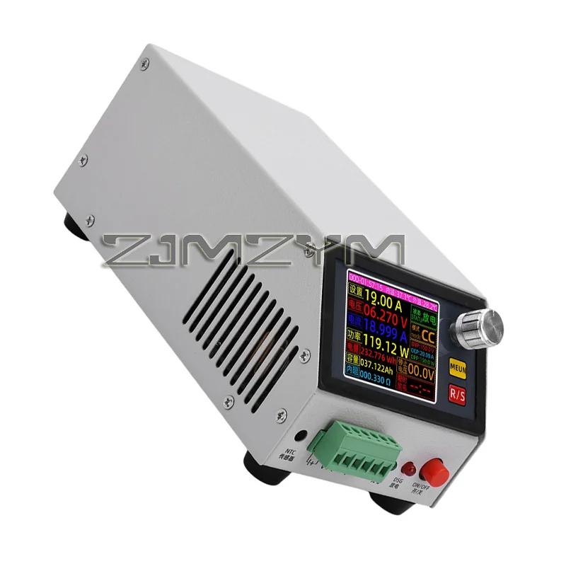 DC CNC 전자 부하 테스터 2.4인치 컬러 스크린 0150V 20A 150W 배터리 용량 어댑터 포함 정밀 측정용