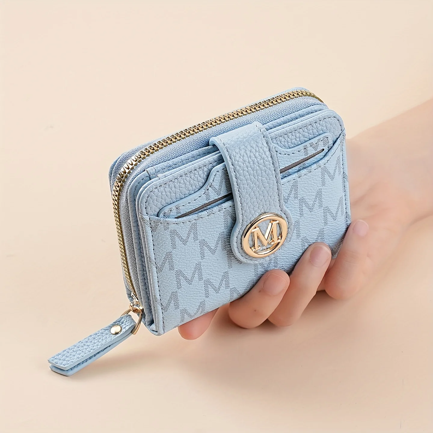 Women’s Retro Wallet – Multiple Card Slots, Cash Pocket, Mini Purse, Minimalist Travel Wallet