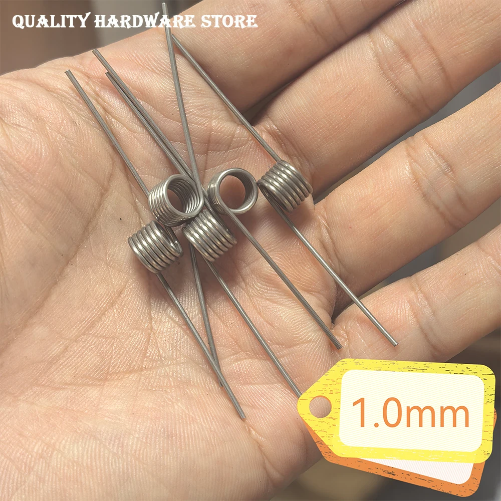 304 Stainless Steel Torsion Spring 60&deg; 90&deg; 120&deg; 180&deg; Rotating Spring V-shaped Reset Torsion 3 turns/6 turns/9 turns 5pcs