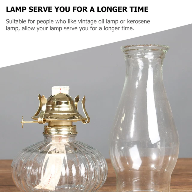 Lamp Oil Burner Replacement Wick Wicks Kerosene Parts Holder Light Chimney  Holders Rack Lamps Burning Burners Vintage Collar - AliExpress