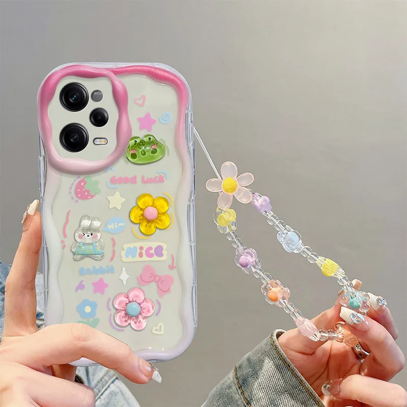 Cute Bear Phone Case For Xiaomi Redmi Note Series Soft Cover_voghion.com