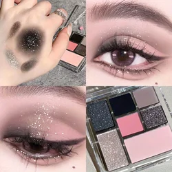 Velvet Tinted 9 - Color Black Eyeshadow Palette - Long - lasting Blendable Matte & Shimmer Eye Makeup (7C)