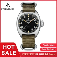 STEELFLIER officiel 36MM montre à Quartz de luxe SF745 suisse lumineux VH31 mouvement muet 20Bar étanche unisexe mode montre de plongée 1