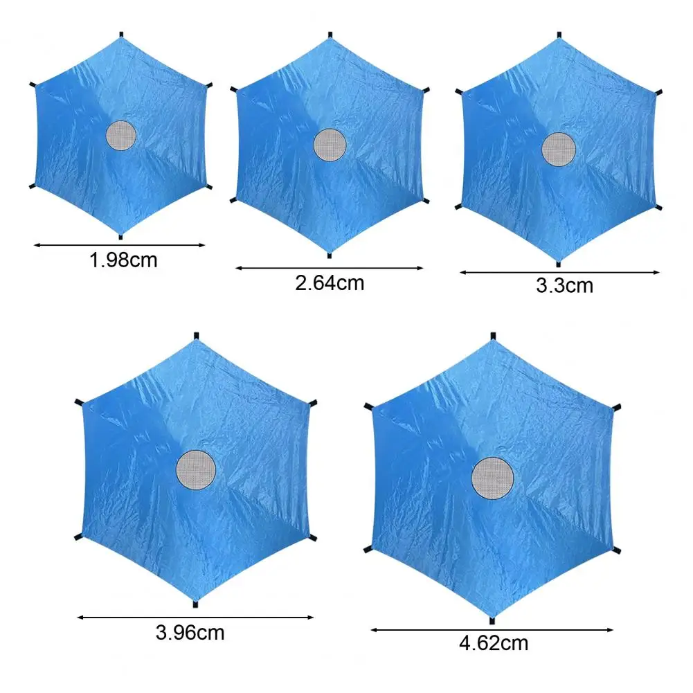 Outdoor Trampoline Shade Sun Cover 6 Poles Waterproof Trampoline Canopy Rainproof Tent Cover 6/8/10/12/14 Feet