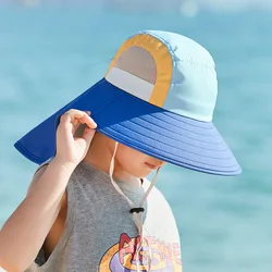 Outdoor Summer Hat for Kids Children Sun Hat Neck Ear Cover Sun Protection Beach Caps Kids Boy Girl Flap Cap for Children