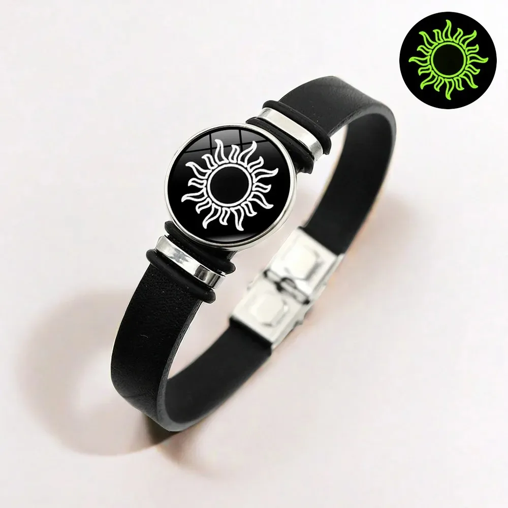 1/2Pcs Luminous Sun Moon Braided Bracelets for Lovers Adjustable Couple Bracelets Fashion Valentine Day Jewelry Girlfriend Gift 4