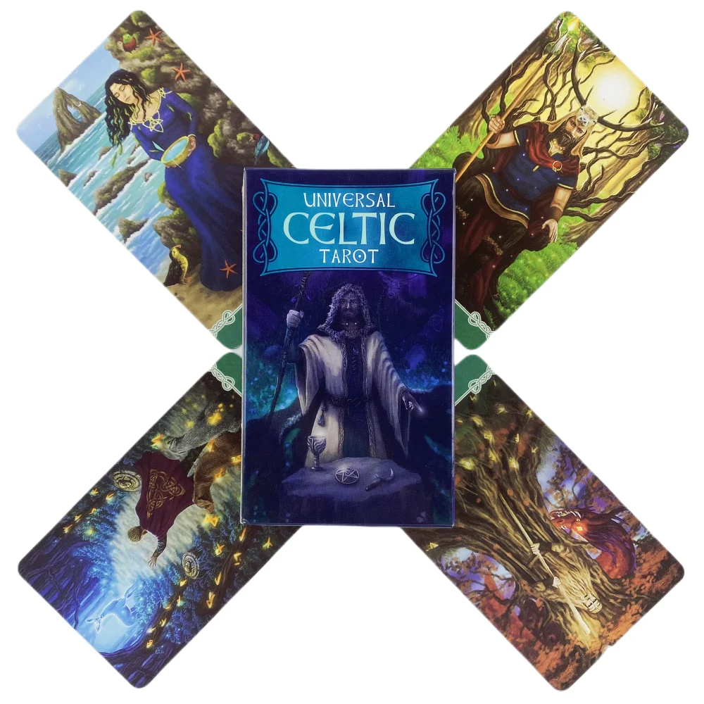 

Universal Celtic Tarot Cards A 78 Deck Oracle English Visions Divination Edition Borad Playing Games