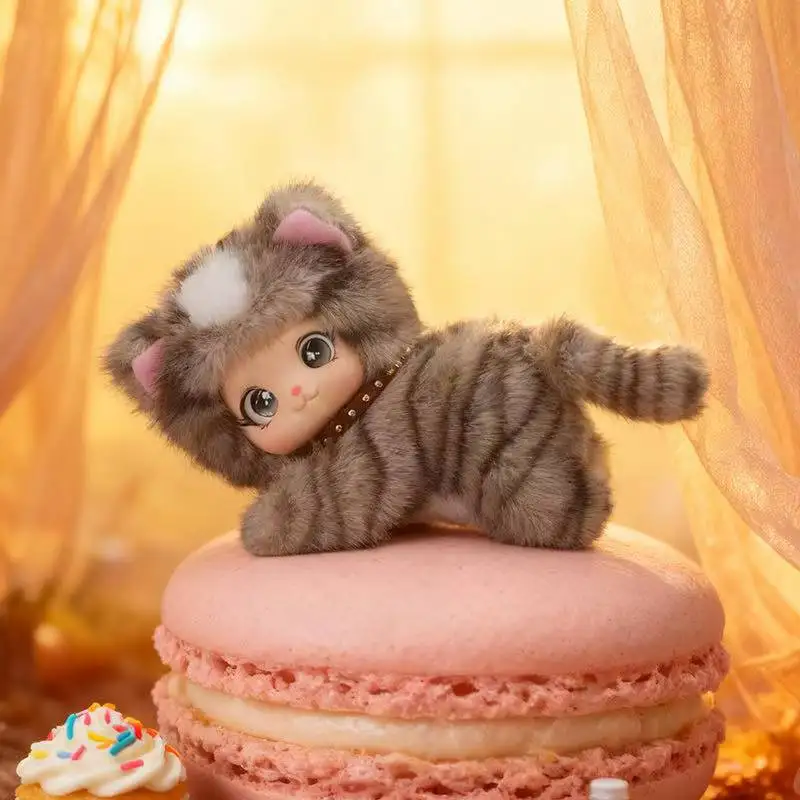 Cute Animals Plush Toy Fluffy Bear Cat Fox Elephant Wrist Rest Desk Companion Study Buddy Kids Children Birthday Gift Doll