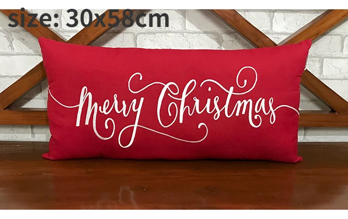 American Style Cartoon Christmas Cushion Decorative Throw Pillows X'mas Festival Special Shape Unremovable Pillows with Inner 