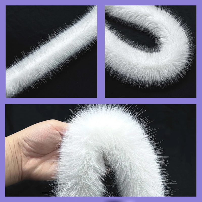 1M Faux Fur Ribbon Tapes DIY Apparel Sewing Fluffy Trim Trimming