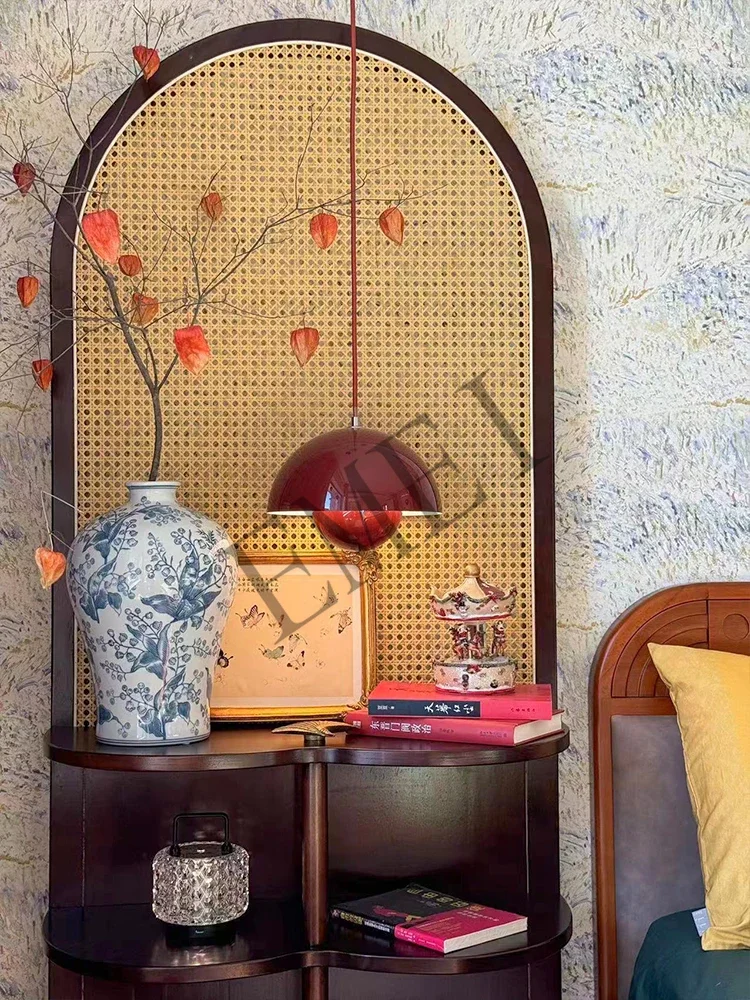 French Subareas Screens Home Retro Porch Mobile Living Room Bedroom Covering Bedside Supporter