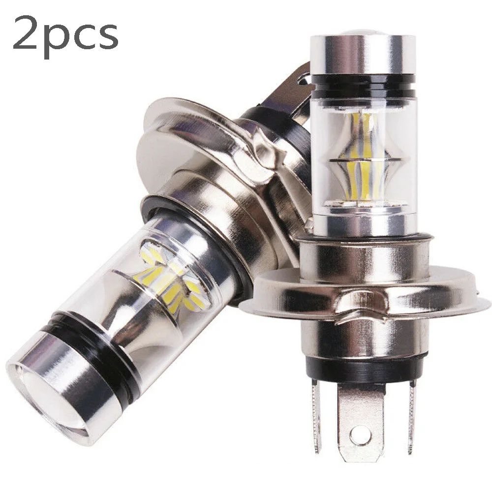 

2pcs Car Headlight Bulbs H4 8000K High&Low Beam 20LED Fog Light Driving DRL-Bulb White Lamp DC 12V-24V LED Fog Light