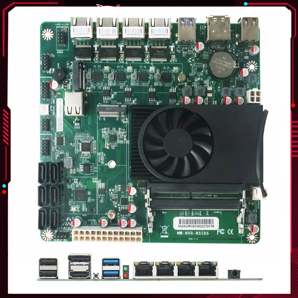 Am5 Motherboard Celeron N5105 Industrial Motherboard NAS Cores