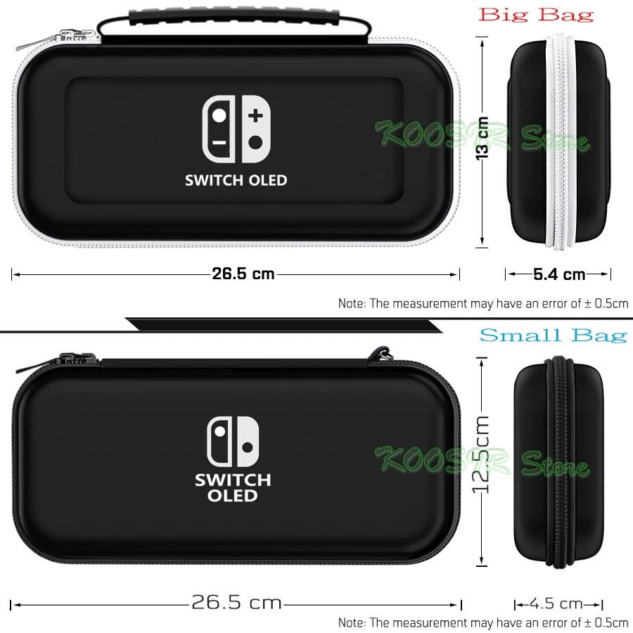 Capas para Nintendo Switch Oled Bolsa de Armazenamento Eva Case Protetor de Tela Tampas de Silicone para Nintendo Switch Oled Acessórios - Image 4