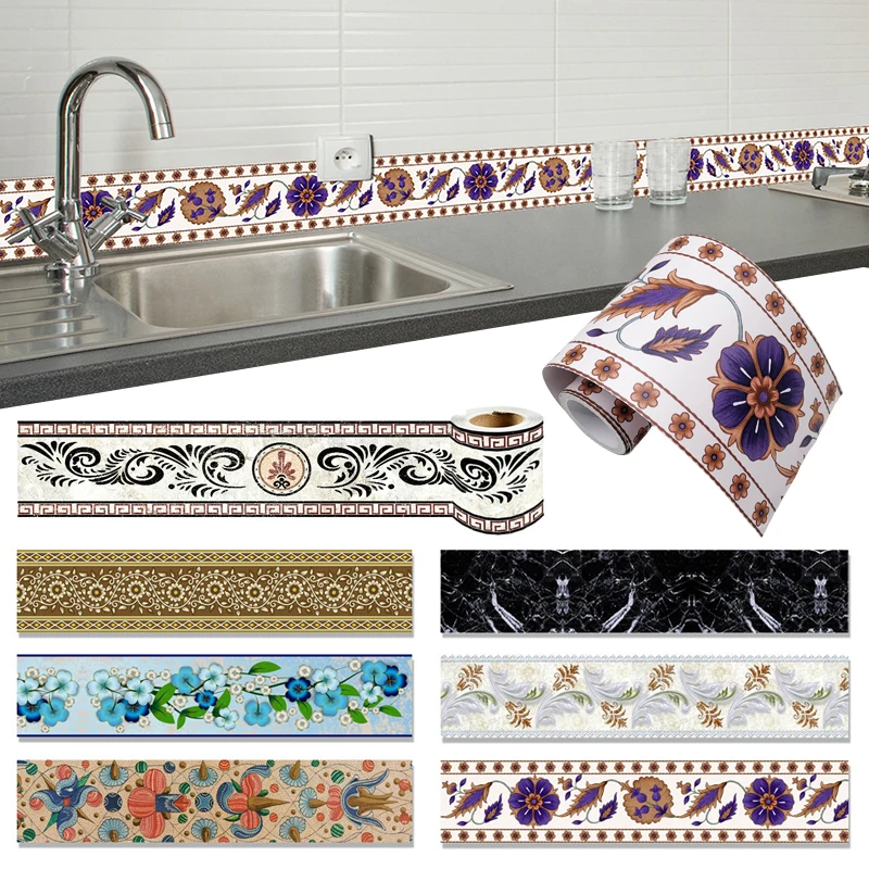 SelfAdhesiveWallSkirtingBorderStickerWaistLineDecorativeStrip