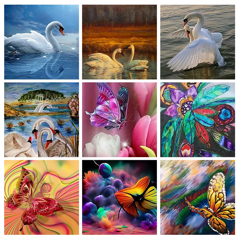 

5D DIY Diamond Painting Animal Embroidery Full Diamond Mosaic Swan Diamond Cross Stitch Rhinestone Home Art Home Decoration Gift