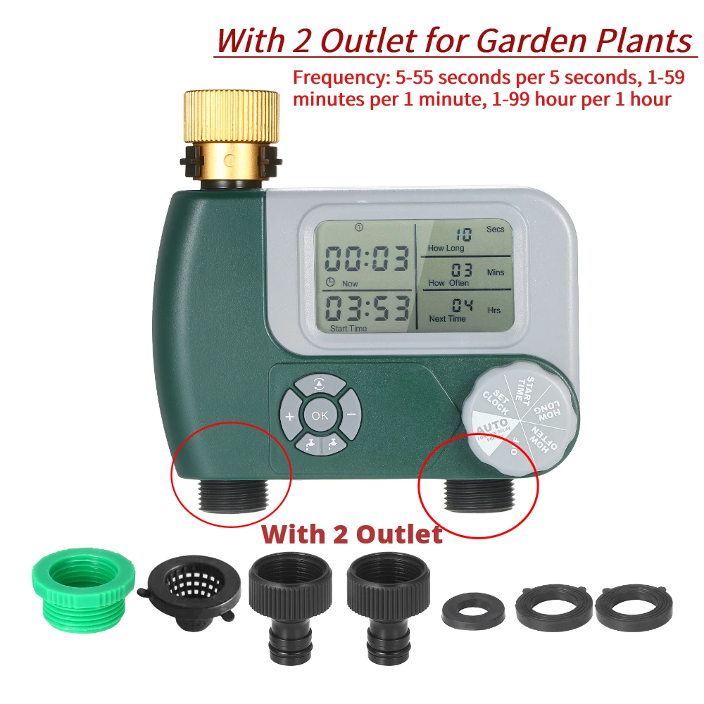 Garden Watering Timer Automatic Electronic Watering Timer Digital Irrigation Controller System Water Timing Irrigation In Garden 