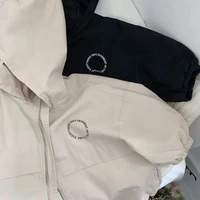 2025 nouveau printemps garçons filles veste à capuche enfants enfant en bas âge automne dessin animé chemise à glissière automne bébé garçon lettres mode vêtements 4