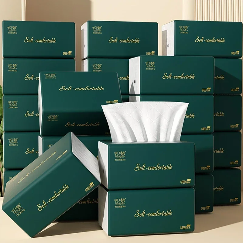10 Bag Virgin Wood Pulp 5 Layers Soft Paper Napkin for Restaurant Table Dinner Tissues Party Supplies Disposable Hotel Napkins