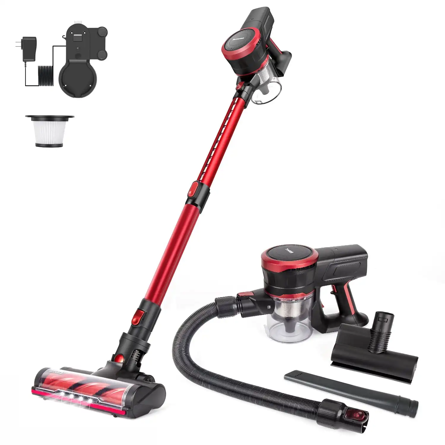 

MOOSOO Cordless Vacuum Strong Suction 2-in-1 Stick Vacuum Cleaner, K17