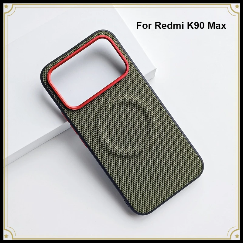 Magnetic Carbon Fiber Pattern PU Leather + TPU Anti-Fall Wireless Charging Phone Case