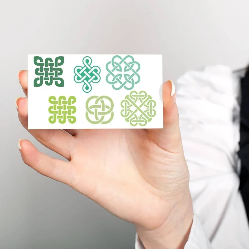Celtic Knot Clear Rubber Stamps Reusable Trinity Knot Frame Transparent Silicone Stamp Seals 2Pcs