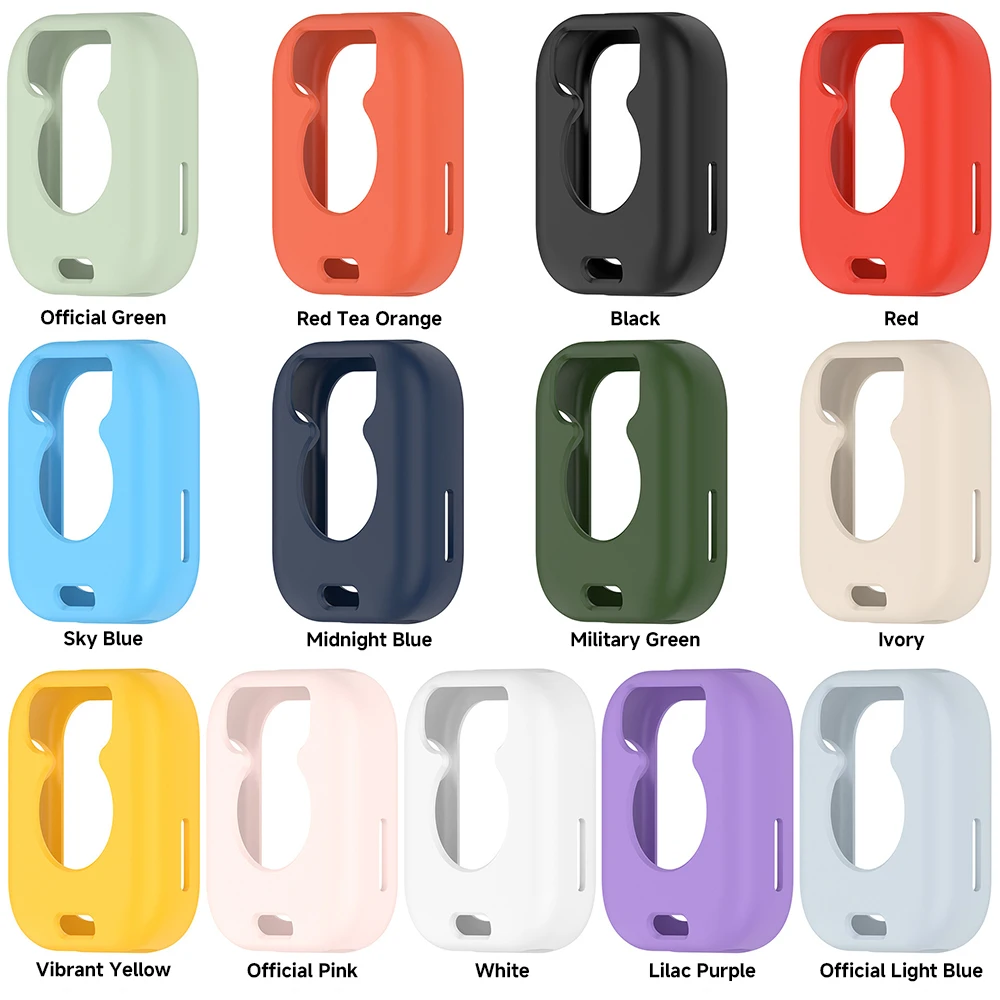 Silicone Protective Case & Strap for Huawei Watch Fit 3 - Soft TPU Bumper Cover