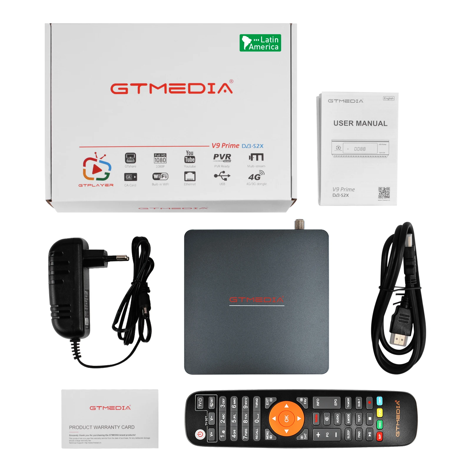 GTMEDIA V9   ű, DVB-S/S2/S2X Ƽ Ʈ HEVC/H265  2.4G WIFI BISS ڵ   ȭ
